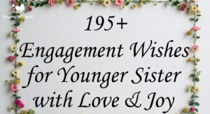 195+ Engagement Wishes for Younger Sister with Love & Joy