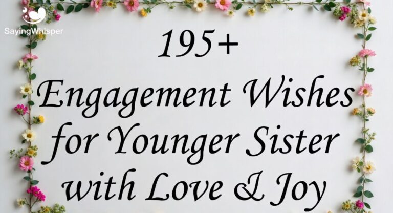 195+ Engagement Wishes for Younger Sister with Love & Joy