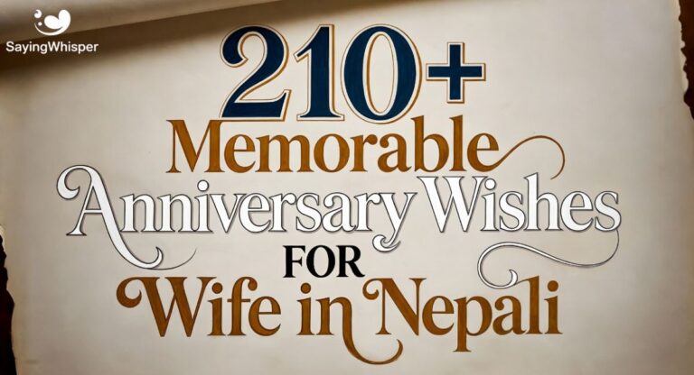 210+ Memorable Anniversary Wishes for Wife in Nepali