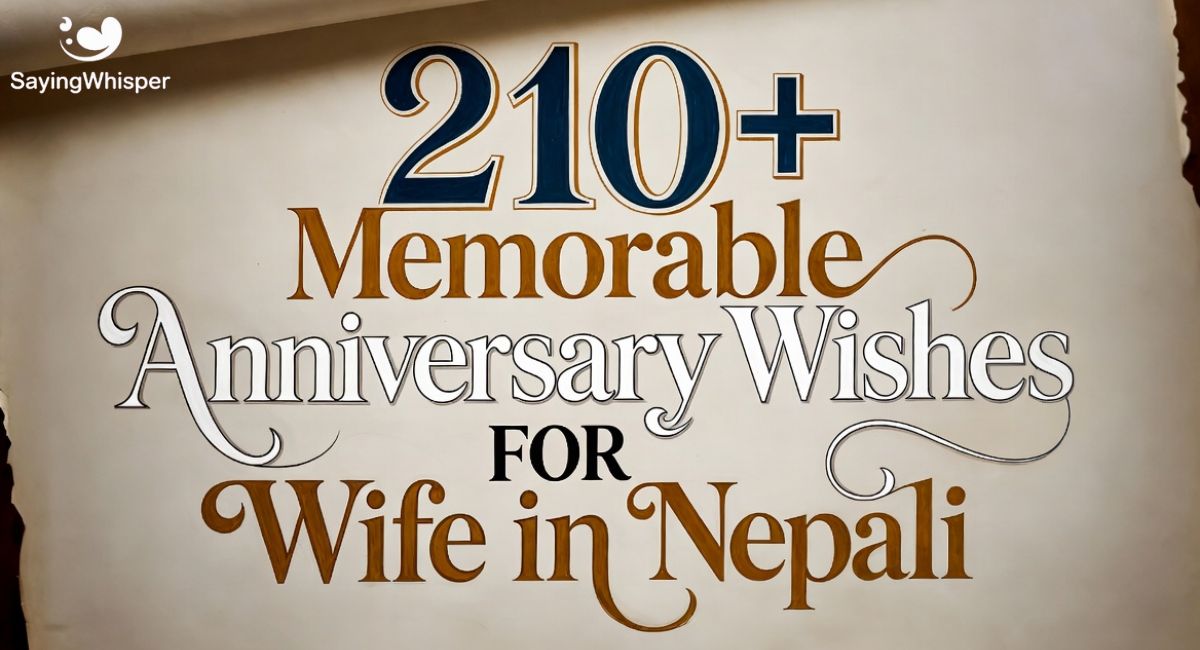 210+ Memorable Anniversary Wishes for Wife in Nepali