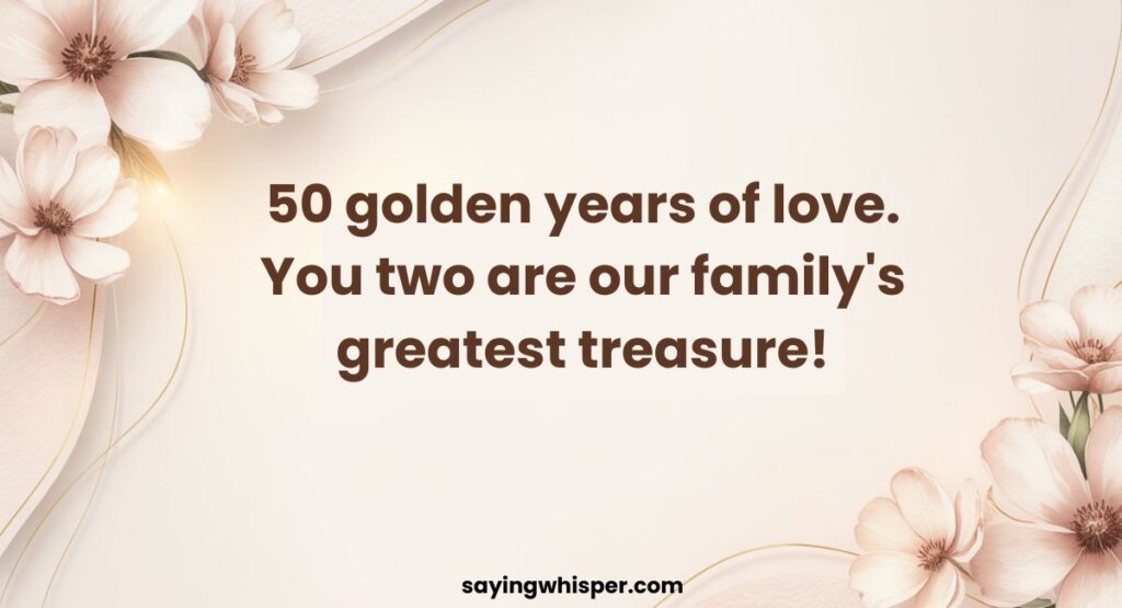 50th Wedding Anniversary Wishes for Aunty and Uncle