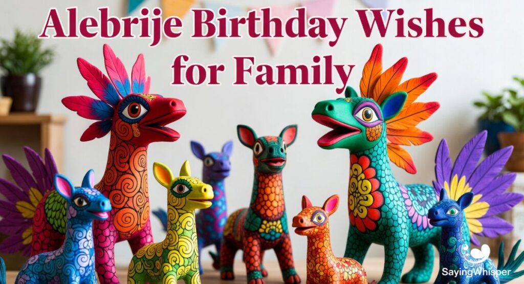 Alebrije Birthday Wishes for Family