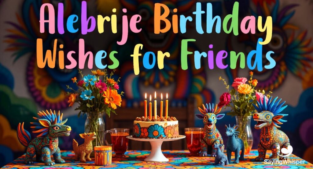Alebrije Birthday Wishes for Friends