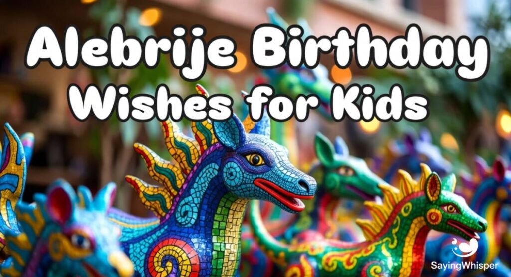 Alebrije Birthday Wishes for Kids