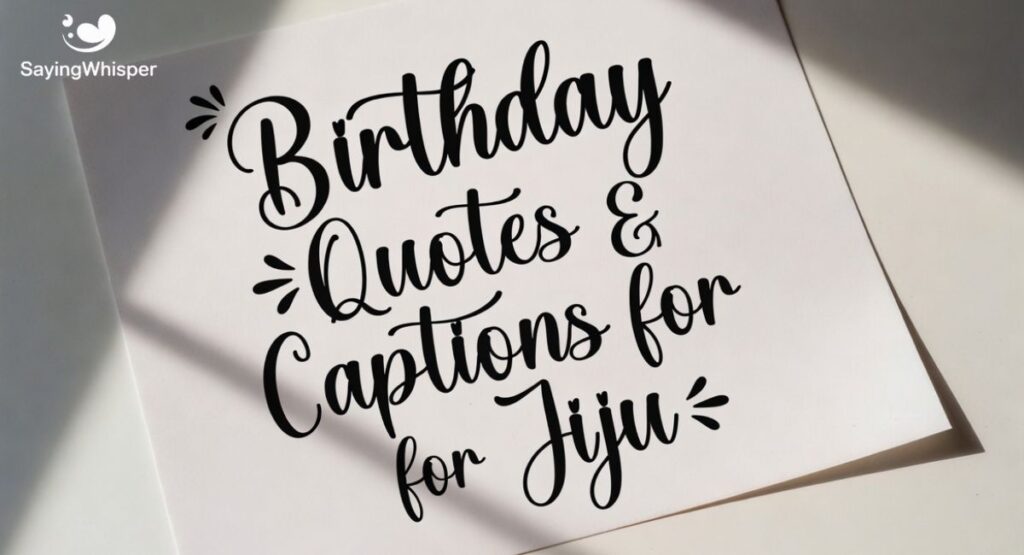 Birthday Quotes & Captions for Jiju