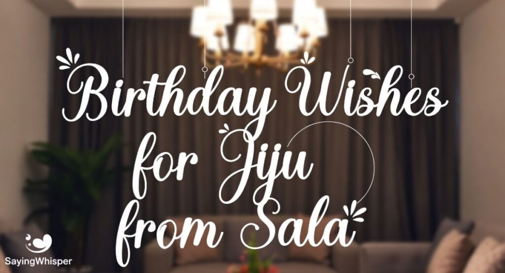 Birthday Wishes for Jiju from Sala