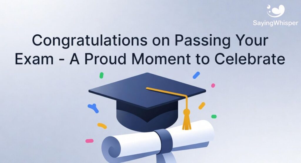 Congratulations on Passing Your Exam – A Proud Moment to Celebrate
