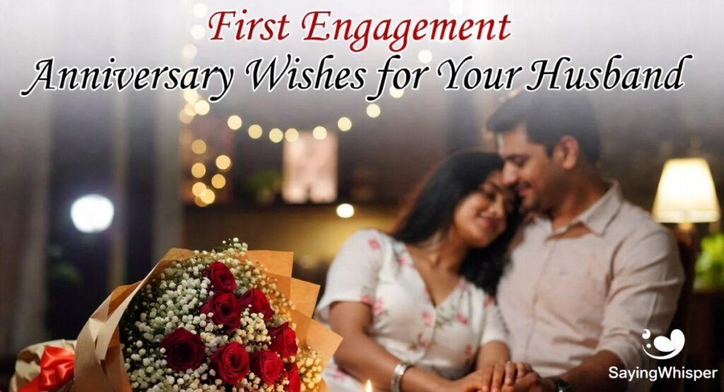 First Engagement Anniversary Wishes for Your Husband
