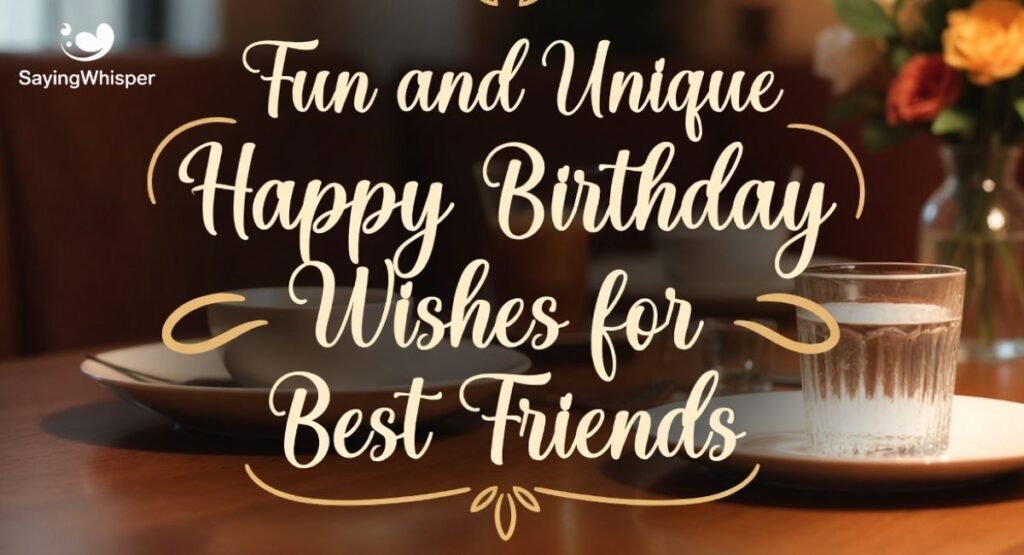 Fun and Unique Happy Birthday Wishes for Best Friends