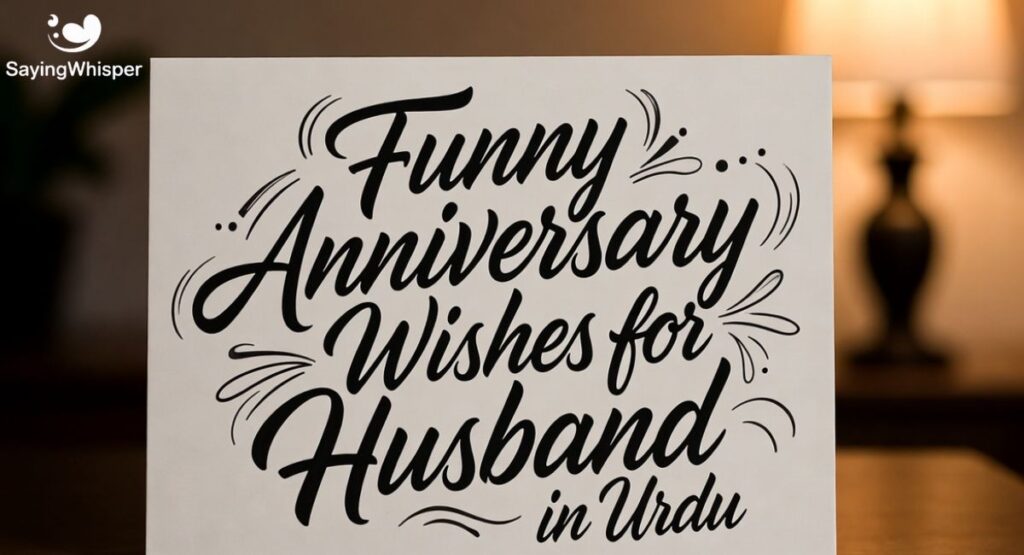Funny Anniversary Wishes for Husband in Urdu