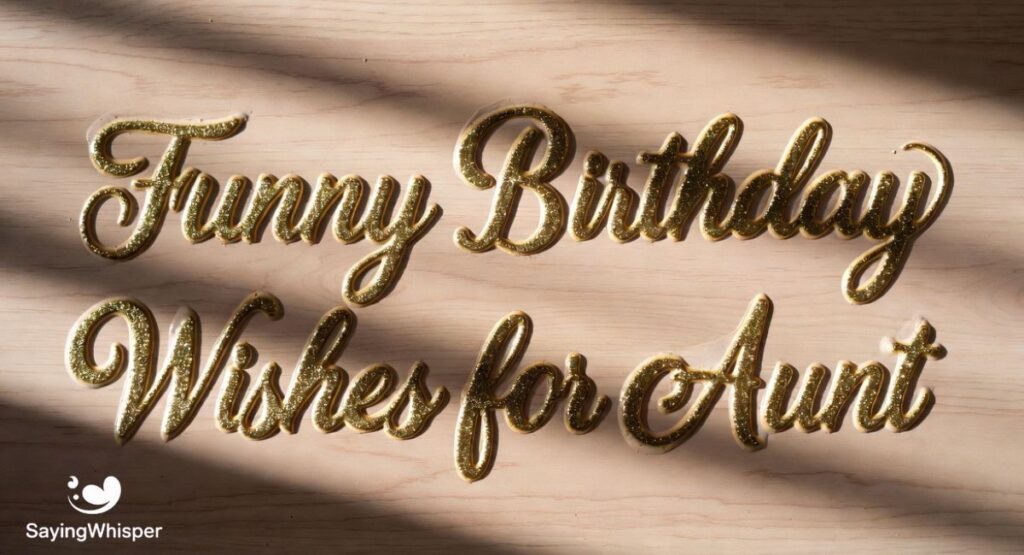 Funny Birthday Wishes for Aunt