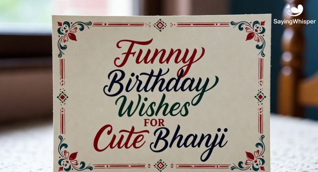 Funny Birthday Wishes for Cute Bhanji