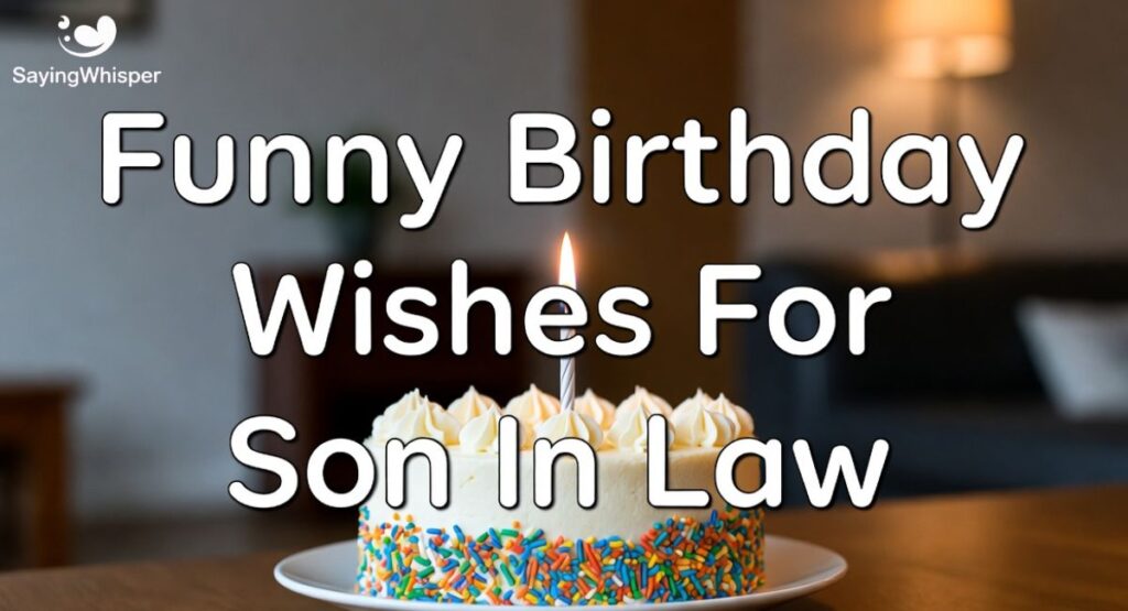 Funny Birthday Wishes For Son In Law