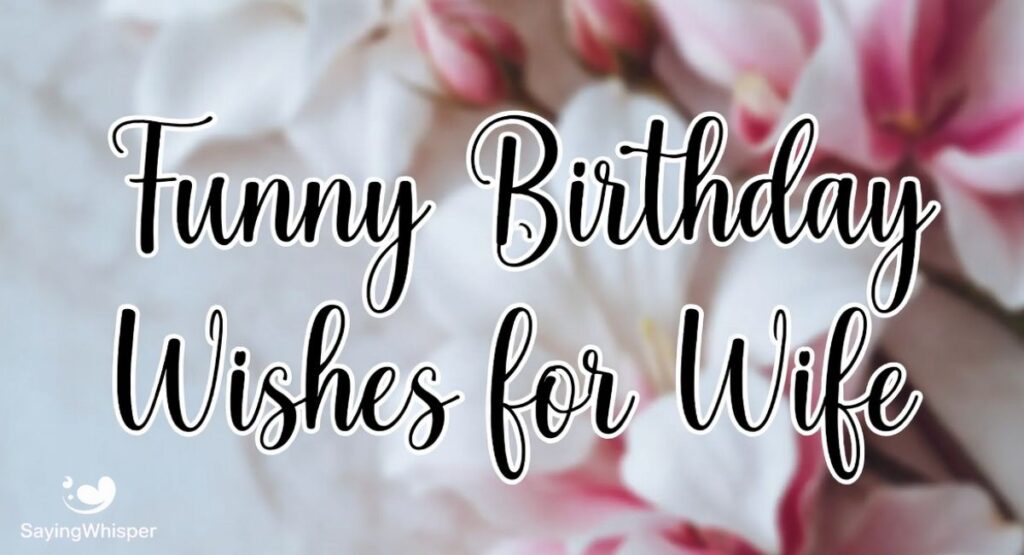 Funny Birthday Wishes for Wife (English)