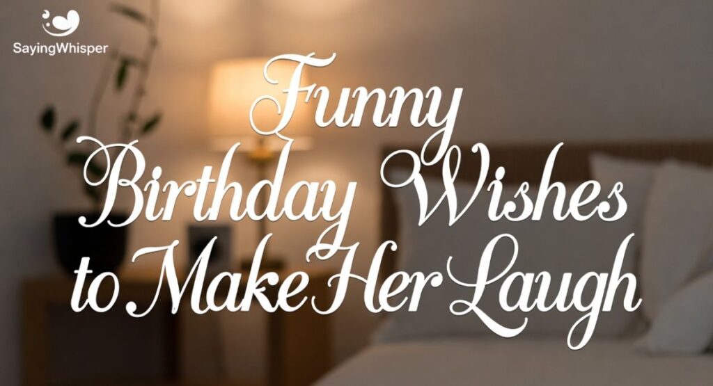 Funny Birthday Wishes to Make Her Laugh