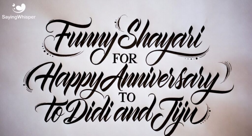 Funny Shayari for Happy Anniversary to Didi and Jiju