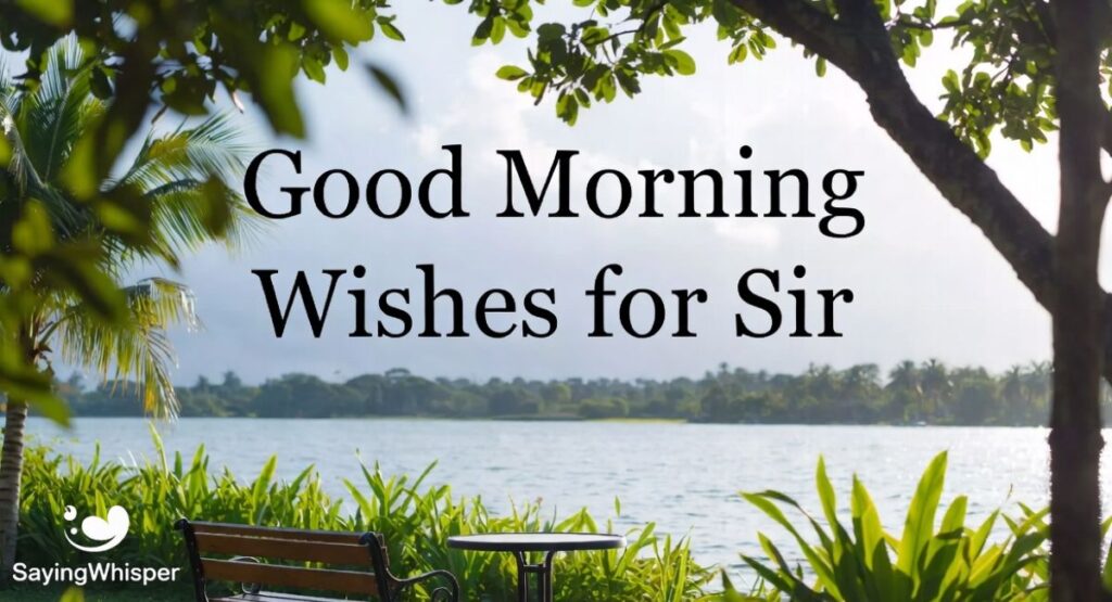 Good Morning Wishes for Sir
