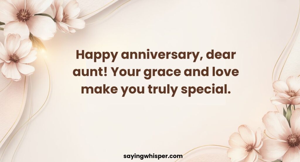 Happy Anniversary Aunty Wishes