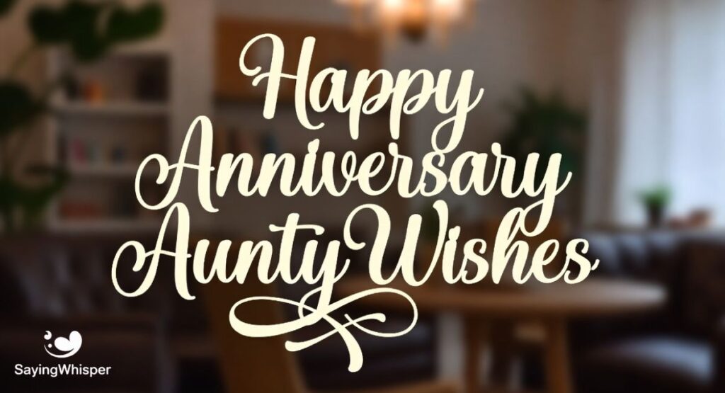 Happy Anniversary Aunty Wishes