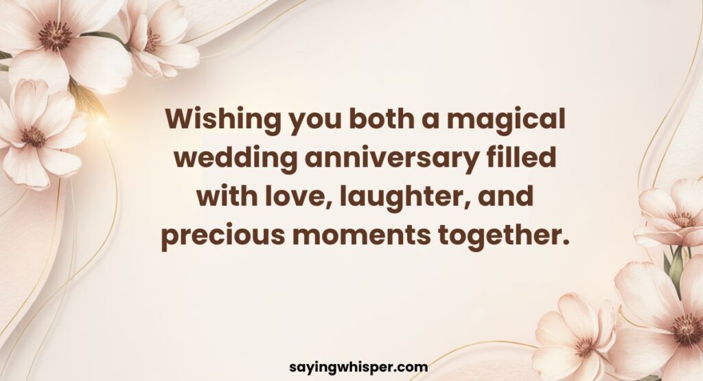 Happy Wedding Anniversary Wishes for Uncle and Aunty