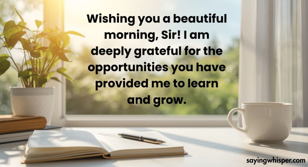 Heartfelt Good Morning Greetings to Show Gratitude