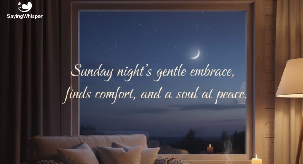 Heartwarming Sunday Night Messages for Comfort and Calm
