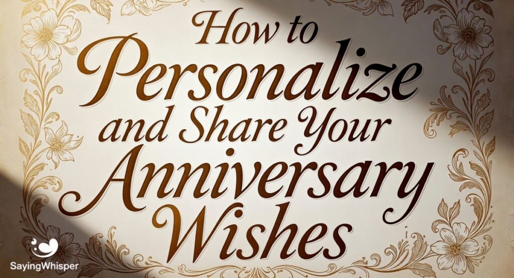 How to Personalize and Share Your Anniversary Wishes