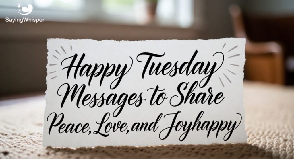 Happy Tuesday Messages to Share Peace, Love, and Joy