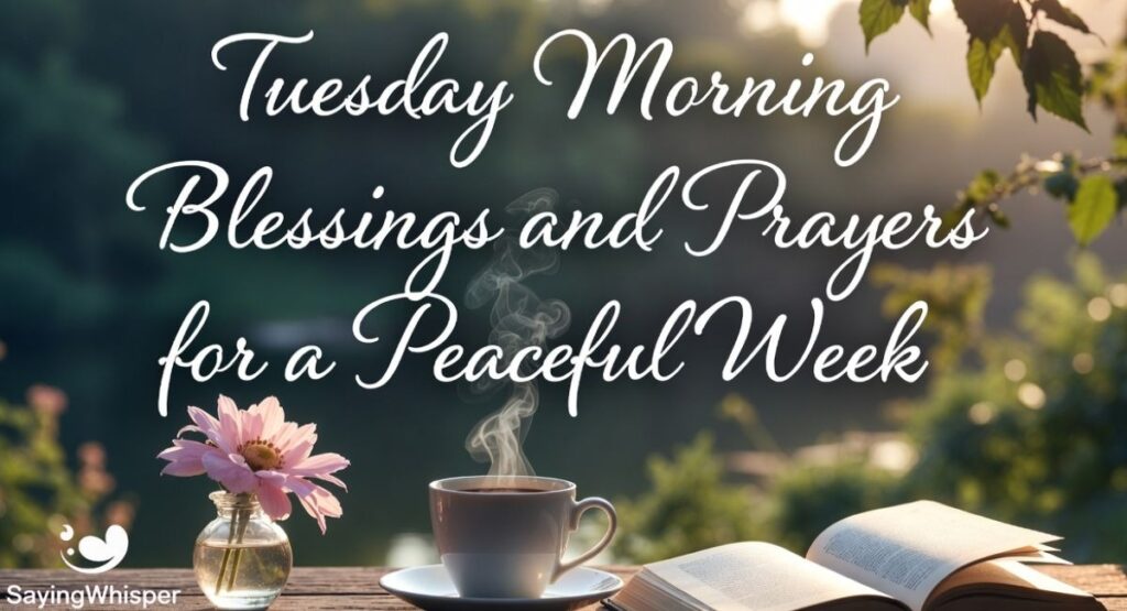 Tuesday Morning Blessings and Prayers for a Peaceful Week