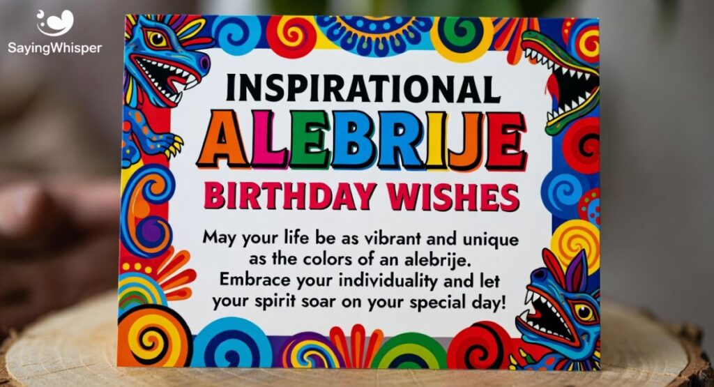 Inspirational Alebrije Birthday Wishes