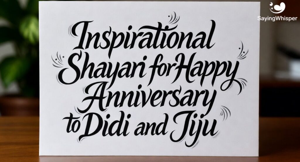Inspirational Shayari for Happy Anniversary to Didi and Jiju