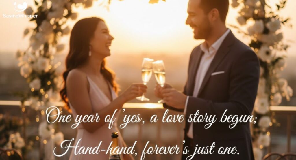 Joyful 1-Year Engagement Anniversary Wishes to Celebrate Love