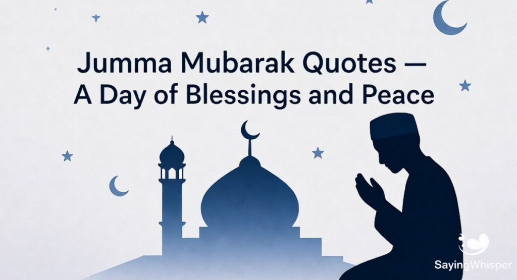 Jumma Mubarak Quotes – A Day of Blessings and Peace
