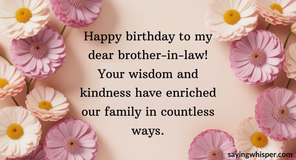 Meaningful Birthday Wishes for Brother-in-Law