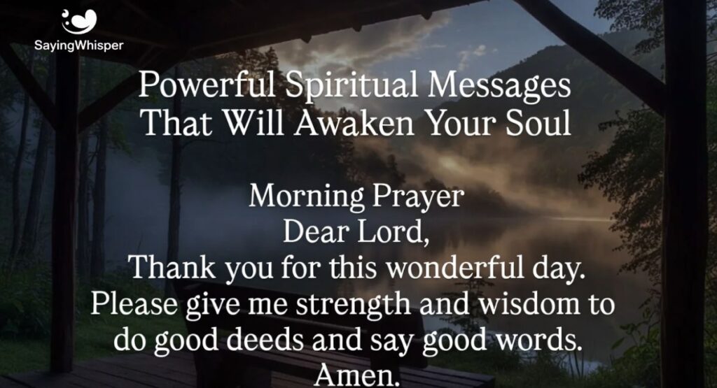Powerful Spiritual Morning Messages and Prayers to Awaken the Soul