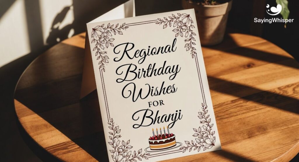 Regional Birthday Wishes for Bhanji