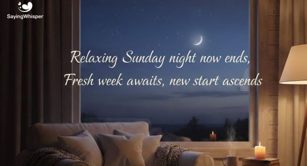 Relaxing Sunday Night Wishes to Prepare for a Fresh Week