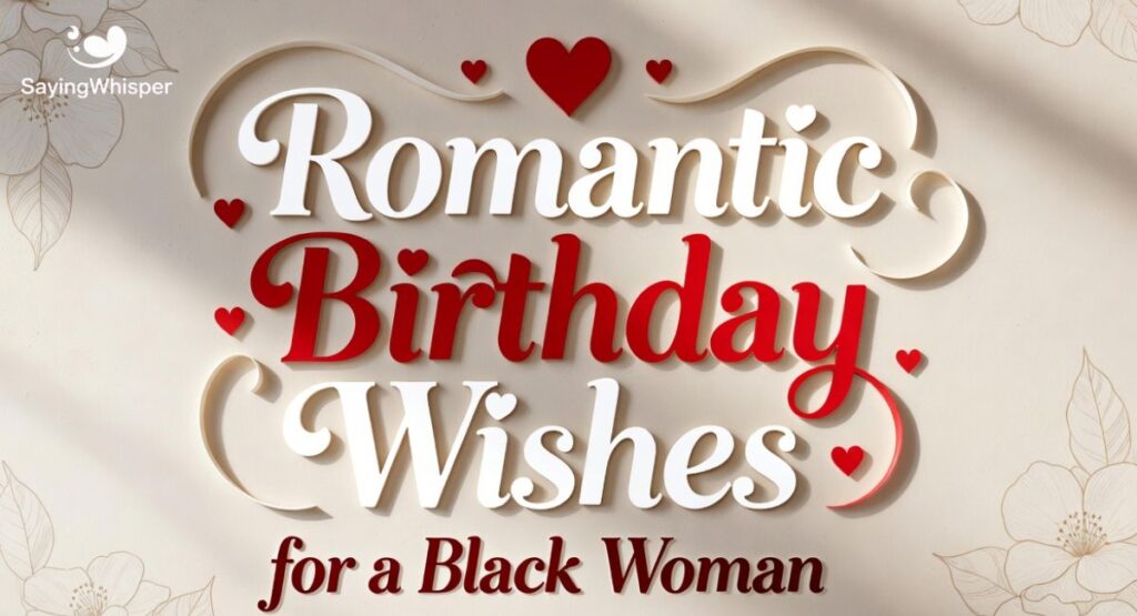 Romantic Birthday Wishes for a Black Woman