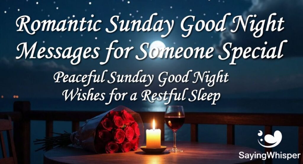 Romantic Sunday Good Night Messages for Someone Special