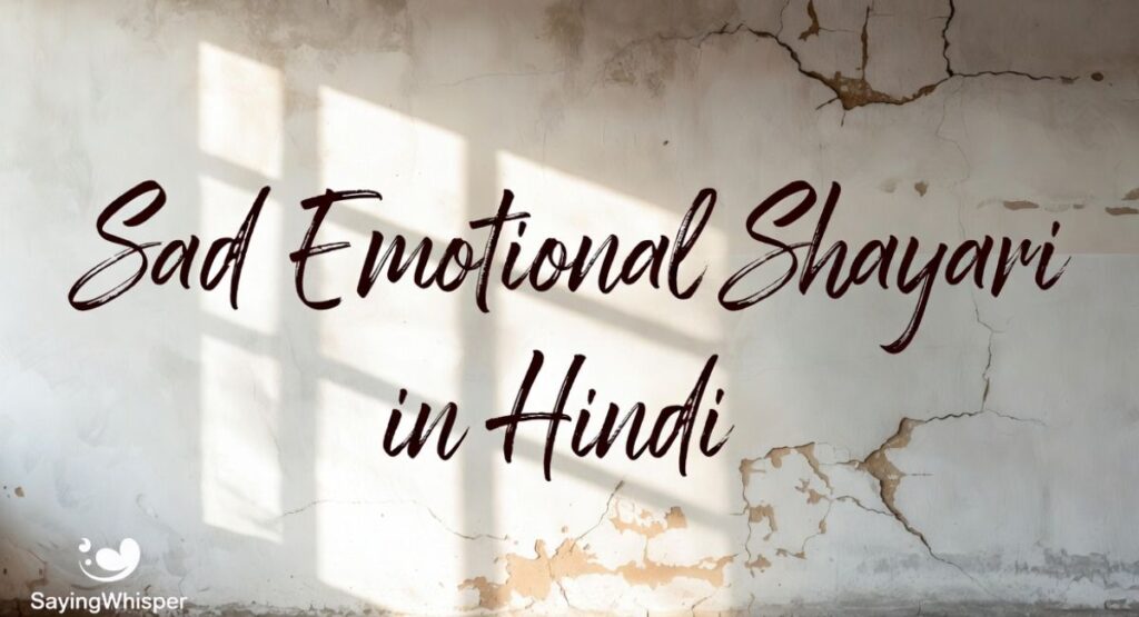 Sad Emotional Shayari in Hindi