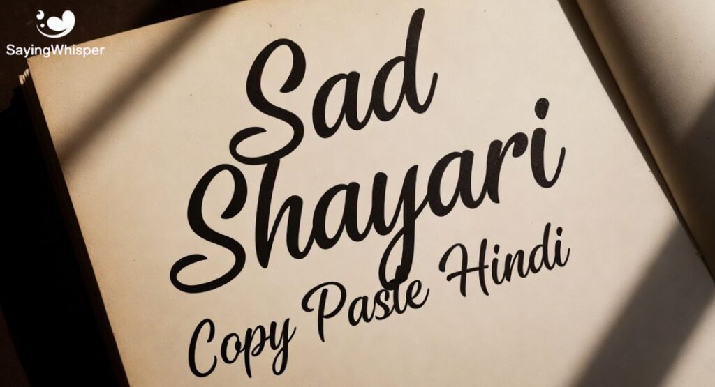 Sad Shayari Copy Paste Hindi