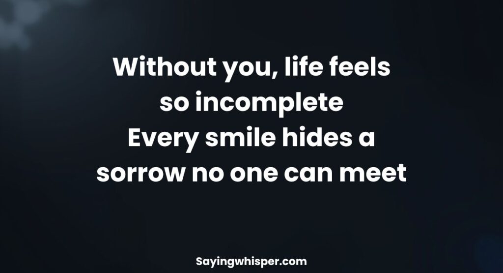 Sad Shayari for Life in English