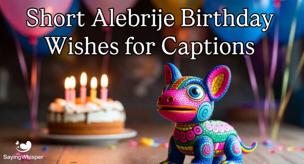 Short Alebrije Birthday Wishes for Captions