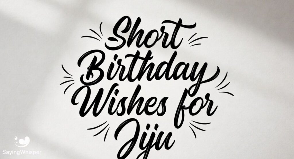 Short Birthday Wishes for Jiju