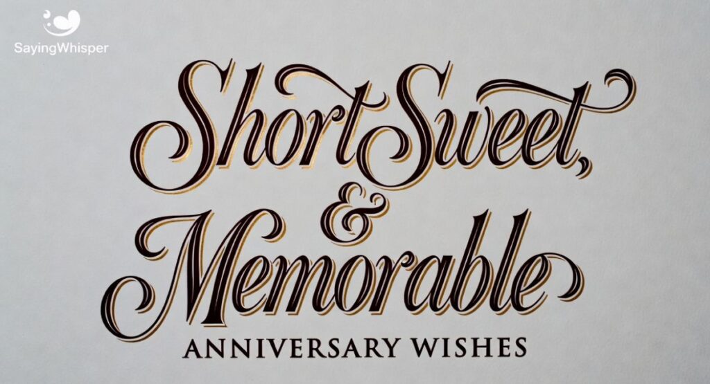 Short, Sweet, & Memorable Anniversary Wishes