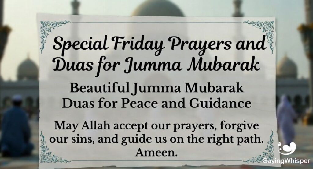 Special Friday Prayers and Duas for Jumma Mubarak