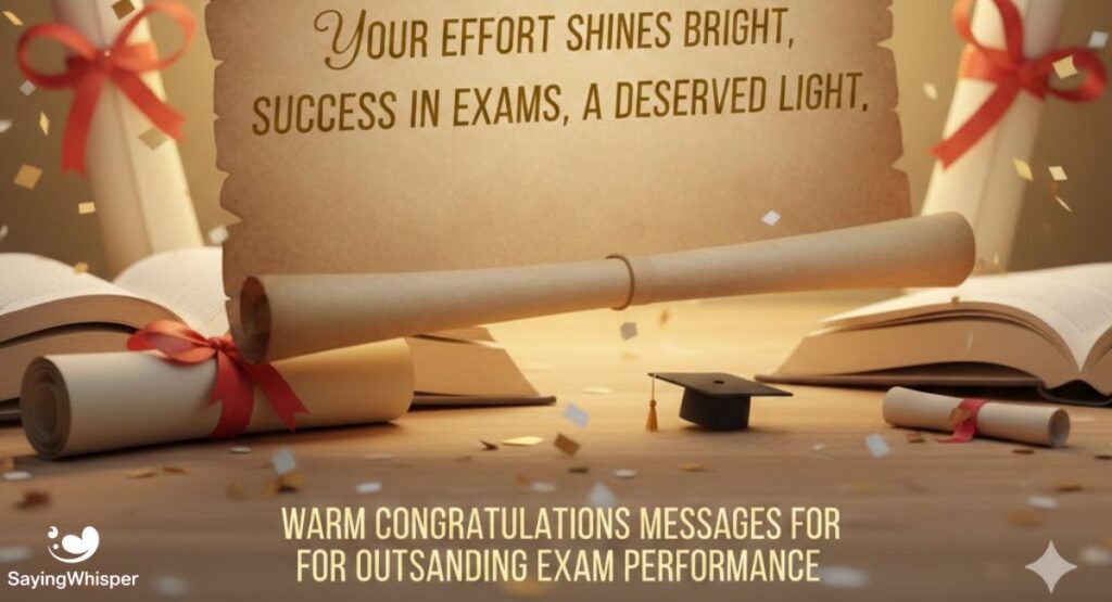 Warm Congratulations Messages for Outstanding Exam Performance