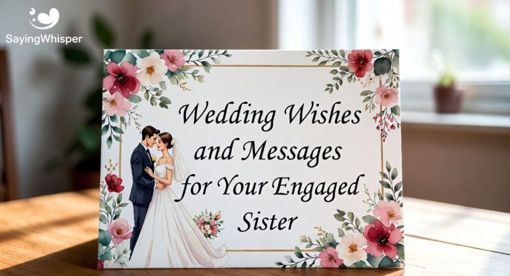 Wedding Wishes and Messages for Your Engaged Sister
