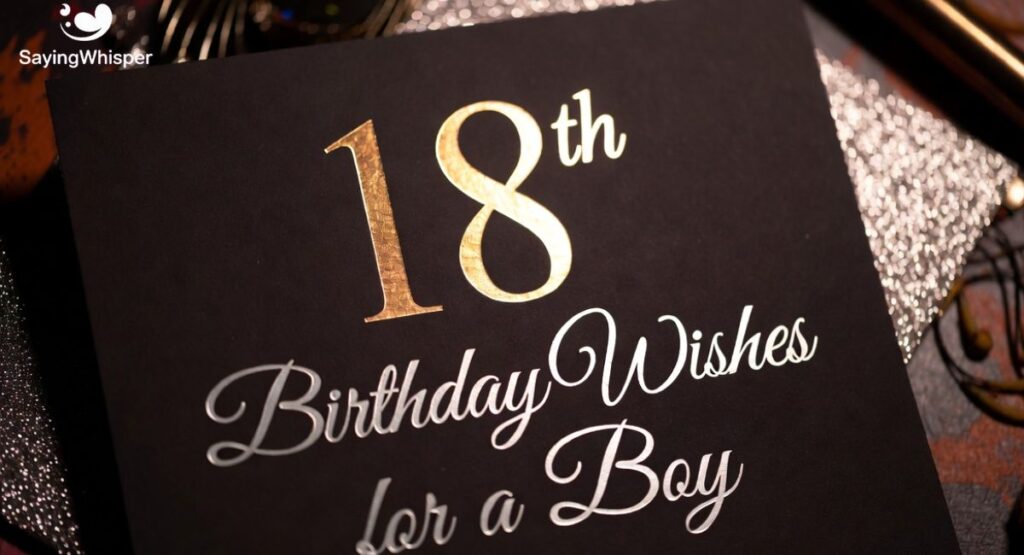 18th Birthday Wishes for a Boy