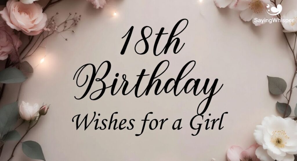 18th Birthday Wishes for a Girl
